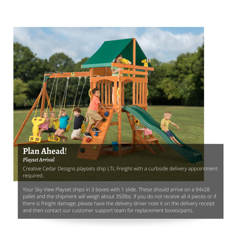 CreativeCedarDesigns Sky View Swing Set & Reviews Wayfair